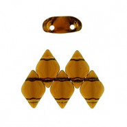 Abalorios Matubo GemDuo 8x5mm Smoky topaz